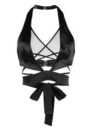 DSQUARED2 wrap-around halter-neck top - Black