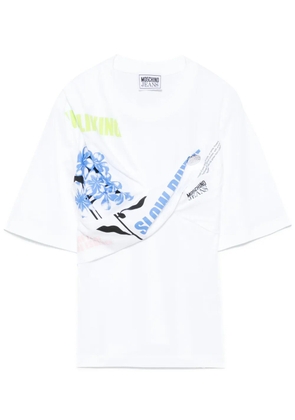 MOSCHINO JEANS twisted T-shirt - White