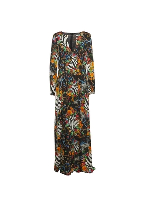 Cavalli Class Seashell-print maxi dress - Black