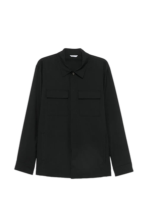 Manuel Ritz flap-pocket long-sleeve shirt - Black