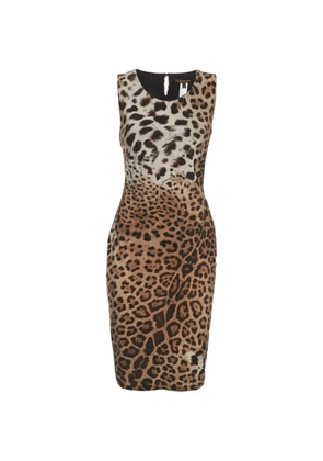 Roberto Cavalli Vintage animal-print midi dress - Neutrals