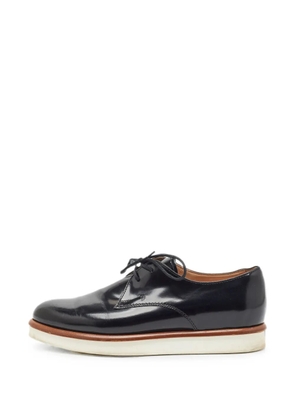 Louis Vuitton Pre-Owned lace-up platform derby shoes - Black