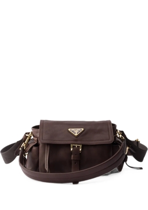 Prada Explore nappa leather mini-bag - Brown