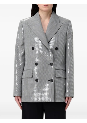 Golden Goose sequined double-breasted blazer - Silver
