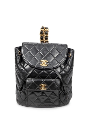 CHANEL Pre-Owned 96-97 quilted CC turn-lock backpack - Black
