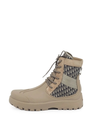 Christian Dior Pre-Owned D-Garden Oblique boots - Neutrals