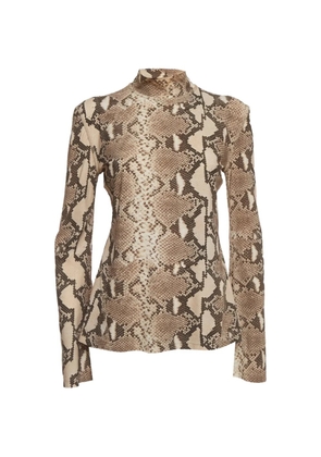 Stella McCartney Pre-Owned snakeskin-print top - Neutrals