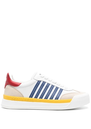 DSQUARED2 New Jersey leather sneakers - Silver
