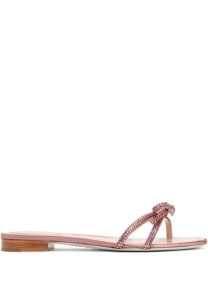 René Caovilla bow-detail sandals - Pink