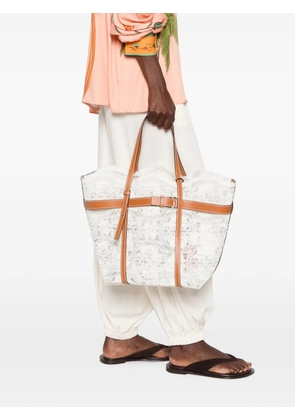 Ermanno Scervino medium belted lace-overlay shoulder bag - White