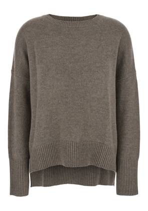 Lisa Yang round-neck ribbed sweater - Brown
