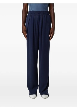 Emporio Armani pleated elasticated-waist trousers - Blue