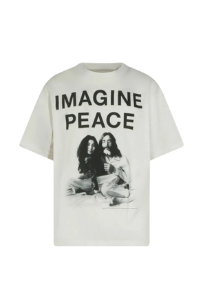Le Mont Saint Michel Imagine Peace crew-neck T-shirt - White