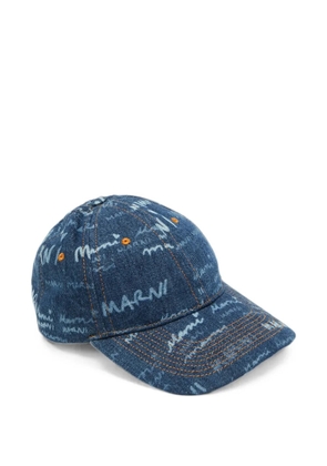 Marni Pre-Owned Megamarni logo-print baseball cap - Blue