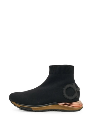 Ferragamo Pre-Owned Gardena high-top sneakers - Black