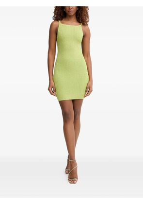GUESS USA Jen cable-knit cutout mini dress - Green