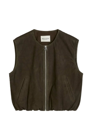 Marc O'Polo zip-up suede vest - Green