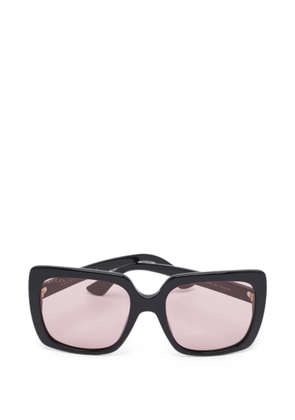 Gucci Pre-Owned crystal-embellished square sunglasses - Black