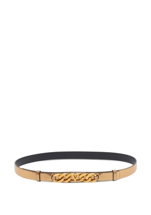 Valentino Garavani Pre-Owned VLogo chain-link belt - Yellow