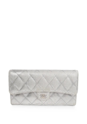 CHANEL Pre-Owned logo-plaque wallet - Silver