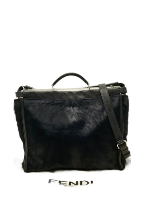 Fendi Pre-Owned 2015 Peekaboo calf-hair briefcase - Blue