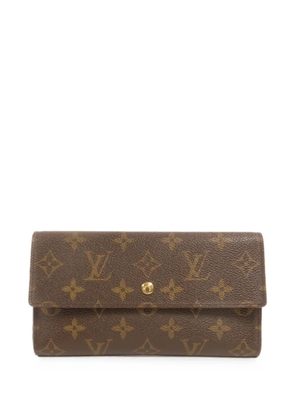 Louis Vuitton Pre-Owned Monogram Portefeuille International foldover-top wallet - Brown
