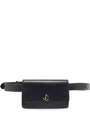 Jimmy Choo Pre-Owned Varenne JC logo belt bag - Black