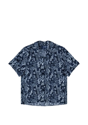Vilebrequin marine-print linen shirt - Blue