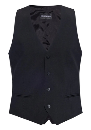 Emporio Armani wool waistcoat - Black