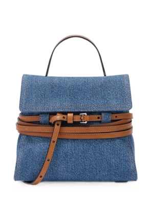 Moschino Tie Me small clutch - Blue