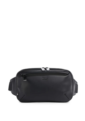 BOSS Jace logo-lettering belt bag - Black