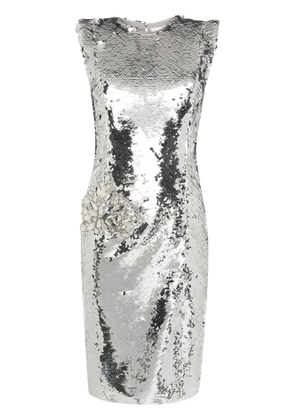 Genny sequined mini dress - Silver