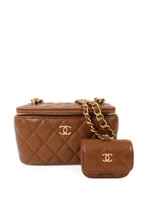 CHANEL Pre-Owned CC logo-detail chain-strap vanity bag - Brown