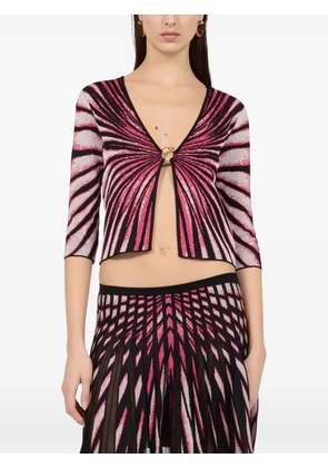 Roberto Cavalli Ray Of Paradise printed cardigan - Pink