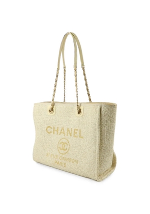 CHANEL Pre-Owned Deauville CC tote bag - Neutrals