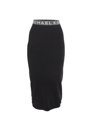 Michael Kors Vintage logo-tape stretch knit skirts - Black