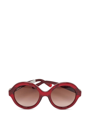 Ferragamo Pre-Owned round-frame sunglasses - Red