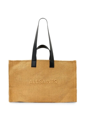 AllSaints Lutece woven tote bag - Neutrals