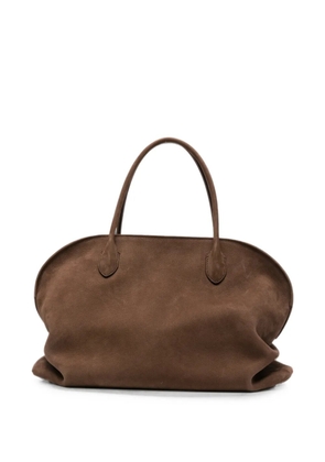 The Row Margaux suede tote bag - Brown