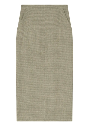 PINKO checked pencil skirt - Neutrals