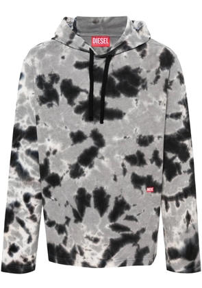 Diesel T-Crane-Ls-Hood-N1 cotton hoodie - Grey