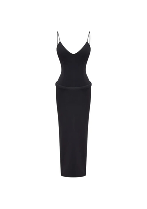 OCCLEUS Bailey V-neck midi dress - Black