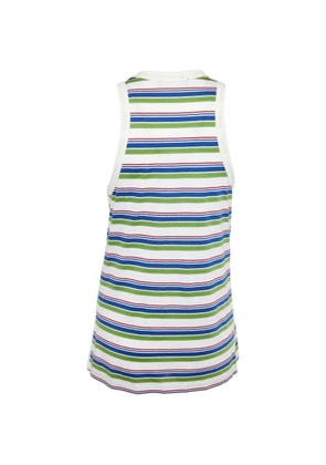 Alexander McQueen Pre-Owned striped-pattern tank top - White