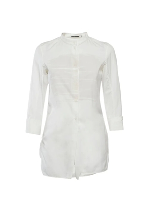 Jil Sander Pre-Owned band-collar shirt - White