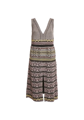 Missoni Pre-Owned Lurex V-neck midi dress - Black