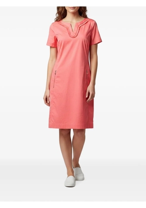 Miu Miu Pre-Owned Dima ruffle-trim short-sleeve midi dress - Pink