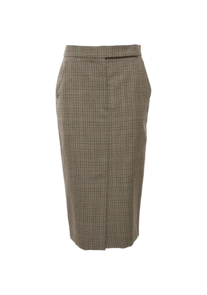 Max Mara Sfilata houndstooth midi skirt - Brown