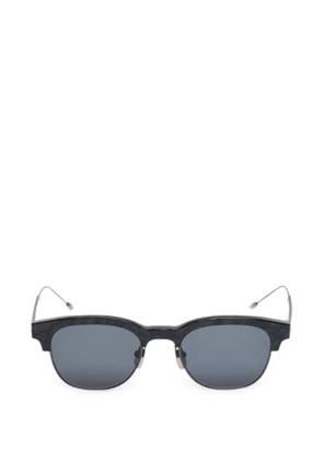 Thom Browne oval-frame sunglasses - Black
