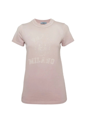 Prada Pre-Owned Logo-print distressed T-shirt - Pink