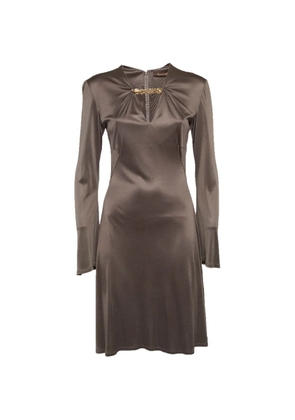 Roberto Cavalli Vintage ruched mini dress - Brown